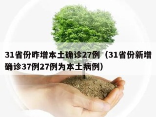 31省份昨增本土确诊27例（31省份新增确诊37例27例为本土病例）